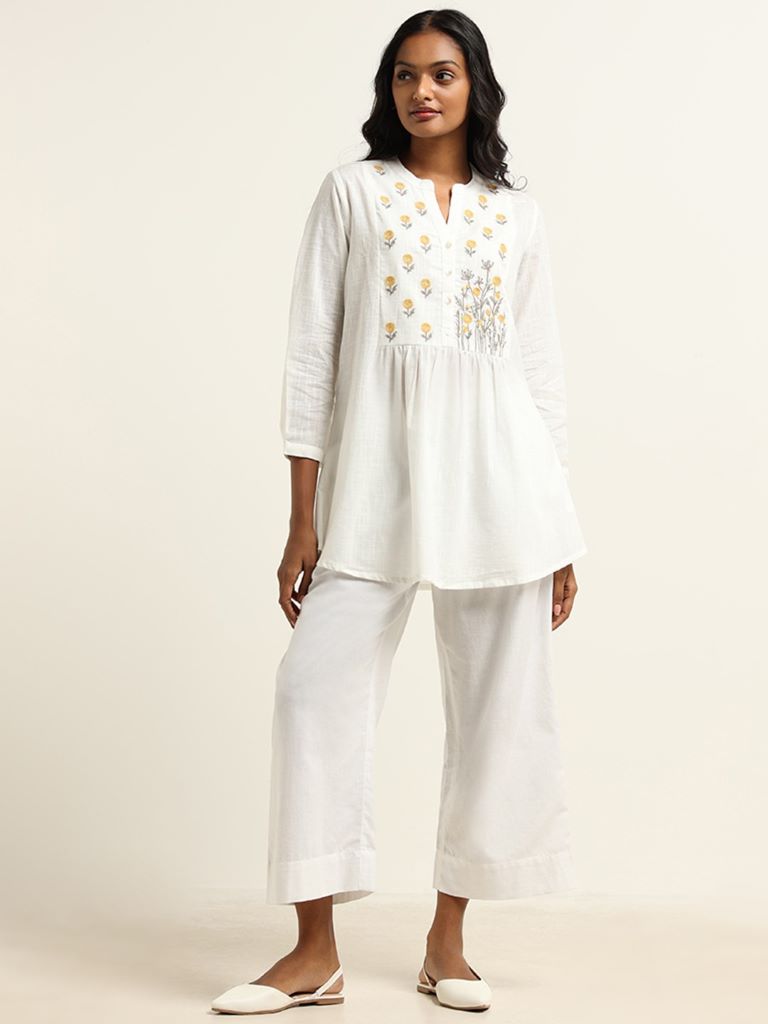 Cotton Blue Party Wear Designer Fancy Kurti, Size: L & XL at Rs 441 in Surat